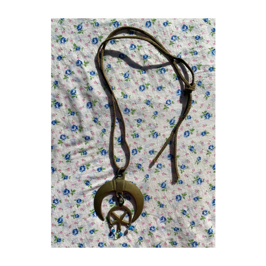 Brass Pendant on Cord