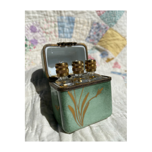 Limoges Perfume Trinket Box